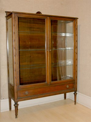 Lot 207 - Louis XVI Style Mahogany Two-Door Vitrine...