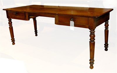 Lot 180 - French Provincial Walnut Two-Drawer Writing...