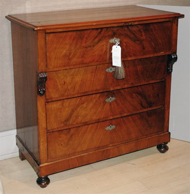 Lot 580A - Biedermeier Style Walnut Bachelor's Chest...