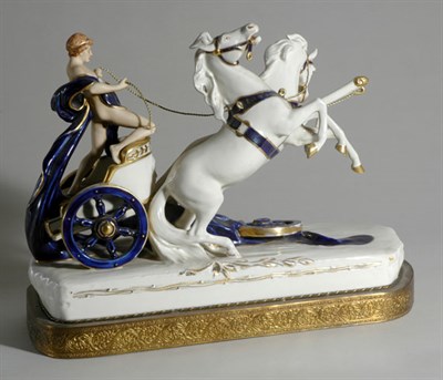 Lot 4460 - Continental Porcelain Figure of Apollo Lamp...