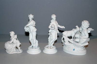 Lot 290 - Group of Nine Blanc de Chine and Bisque...