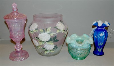 Lot 262 - Miscellaneous Group of Colored Glass Table...
