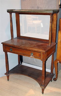 Lot 251 - Louis XVI Style Marble Top Mirrored Back Side...