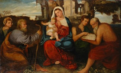 Lot 2083 - Circle of Palma Vecchio Madonna and Child with...