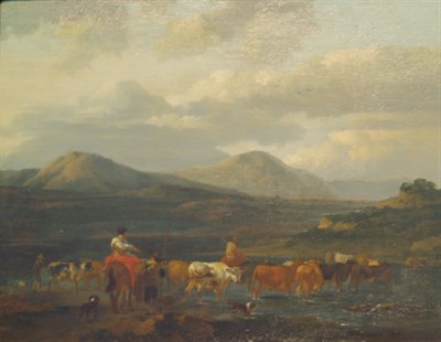 Lot 2052 - Attributed to Jan Asselyn Drovers Forging a...