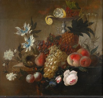 Lot 2051 - Circle of Rachel Ruysch Still Life with Fruit,...