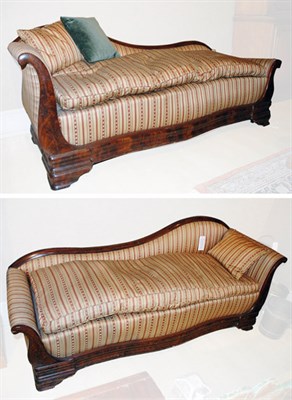 Lot 162 - Pair of Classical Style Upholstered Mahogany...