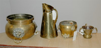 Lot 163 - Group of Nine Brass Decorations Including...