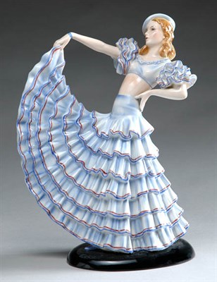 Lot 2205 - Goldscheider Art Deco Porcelain Figure Modeled...