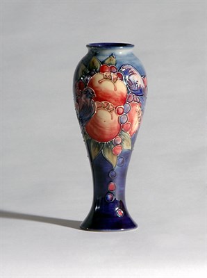 Lot 2206 - Moorcroft Pottery Blue Finches Vase Of...