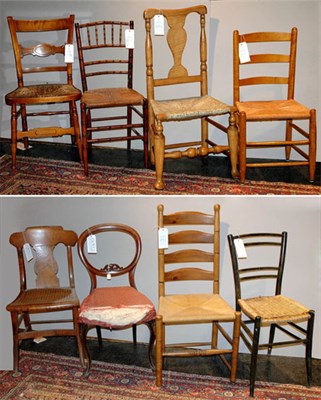 Lot 124 - Miscellaneous Group of Eight Side Chairs...