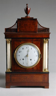 Lot 2532 - Biedermeier Gilt-Metal, Marble, Inlaid Walnut...