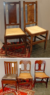 Lot 143 - Miscellaneous Group of Five Side Chairs...