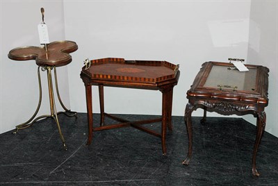 Lot 149 - Two Mahogany Tray Tables; Together with a...