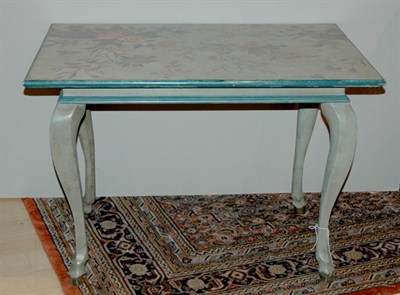 Lot 171 - Floral Decorated Painted Side Table Height 25...