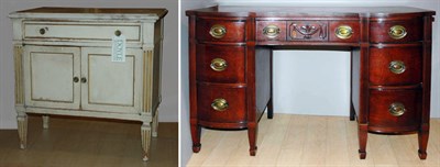 Lot 176 - Georgian Style Mahogany Desk; Together with a...