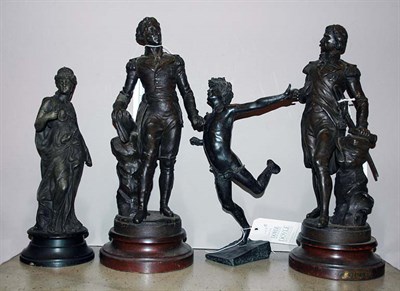 Lot 177 - Miscellaneous Group of Five Patinated-Metal...