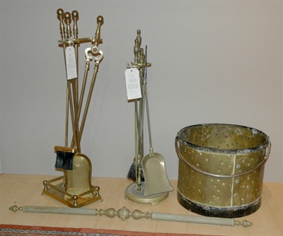 Lot 178 - Miscellaneous Group of Brass Fireplace...