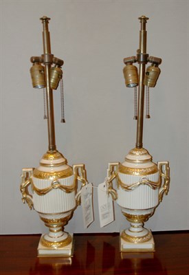 Lot 496 - Pair of Neoclassical Style Gilt Decorated...