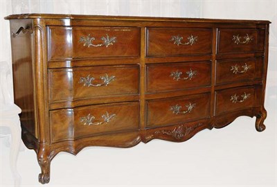 Lot 187 - Louis XV Style Fruitwood Triple Dresser Height...