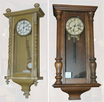 Lot 189 - Two Vienna Regulators Spring driven movements....