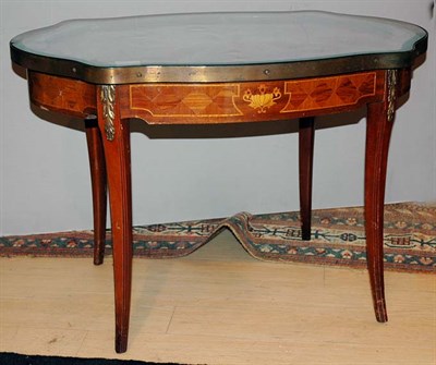Lot 515 - Edwardian Style Marquetry Inlaid Mahogany...