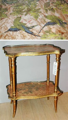 Lot 588 - Napoleon III Bird Decorated Bird's-Eye Maple...