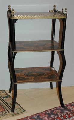 Lot 584 - Continental Brass Mounted Marquetry Inlaid...