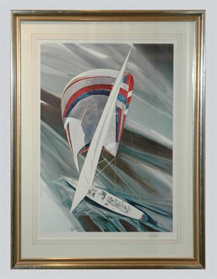 Lot 3073 - After William Bard "30 US" YACHT SPINAKER...