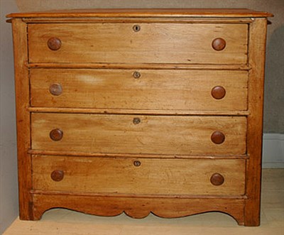 Lot 471 - Provincial Pine Four Drawer Chest Height 36...