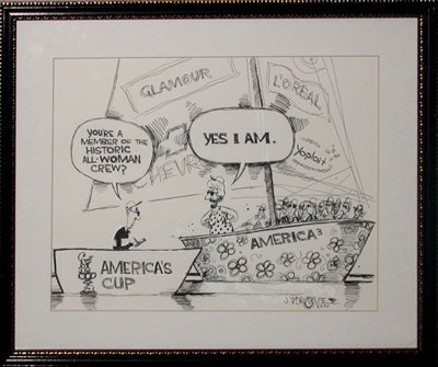 Lot 3072 - [AMERICA'S CUP] CROWE, J.D. Comic, black and...