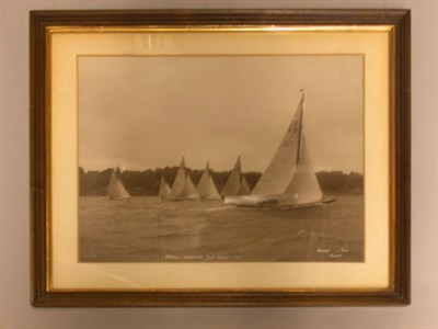 Lot 3083 - [YACHTING] Six photographs, including two of...