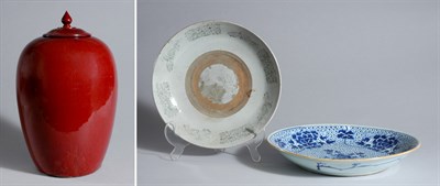 Lot 1217 - Three Chinese Porcelain Items Comprising a...