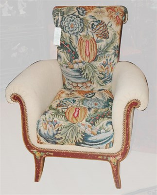 Lot 224 - Needlepoint Upholstered Painted Chair