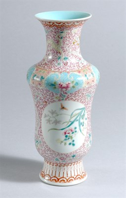 Lot 1237 - Chinese Famille Rose Vase Early 20th century...