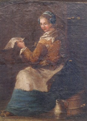 Lot 2049 - Dutch School 17th Century Lady Reading a...