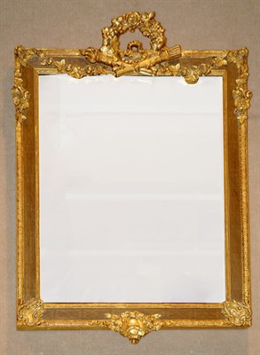 Lot 261 - Rococo Style Parcel Gilt and Painted Mirror...