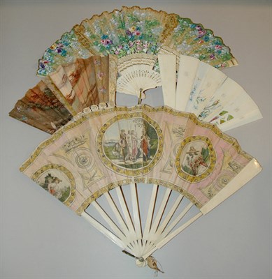 Lot 274A - Miscellaneous Group of Six Fans Including...