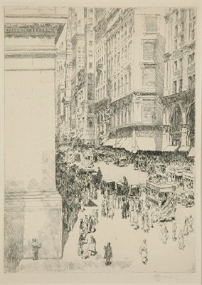 Lot 3348 - Childe Hassam FIFTH AVENUE, NOON (C./C. 77)...