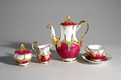 Lot 2328 - Meissen Porcelain Tea Service Comprising a...