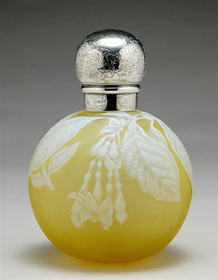 Lot 2169 - English Wheel Engraved Cameo Glass Perfume...