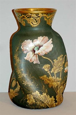 Lot 2168 - French Art Nouveau Acid Etched and Enameled...