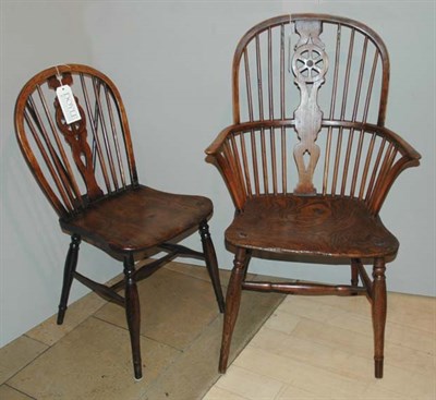 Lot 320 - Set of Eight Windsor Style Dining Chairs...