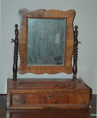 Lot 321 - Victorian Mahogany Shaving Mirror