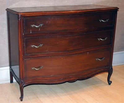 Lot 323 - Louis XV Style Mahogany Serpentine Front Chest...