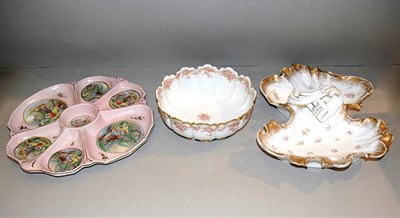 Lot 325 - Group of Seven Continental Porcelain Serving...