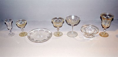 Lot 348 - Miscellaneous Group of Clear Glass Stemware...