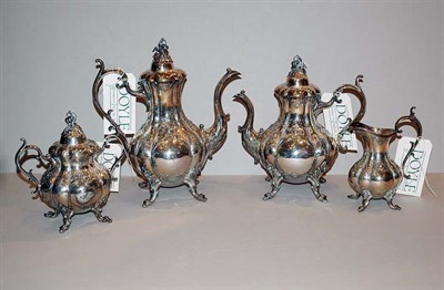 Lot 364 - Reed & Barton Silver Plated Four-Piece Coffee...