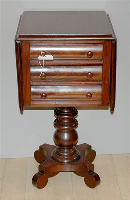 Lot 346A - Federal Style Mahogany Drop-Leaf Work Table...