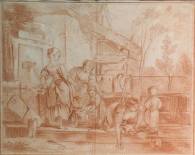Lot 2029 - French School 19th Century LAUNDRESSES: TWO...